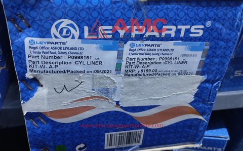 ASHOK LEYLAND:CYLINDER LINNER W P0998151