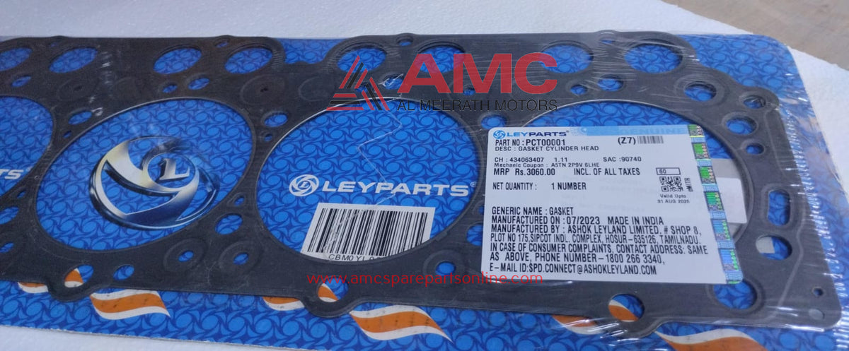 ASHOK LEYLAND:HEAD GASKET MLS LEY:PCT00001