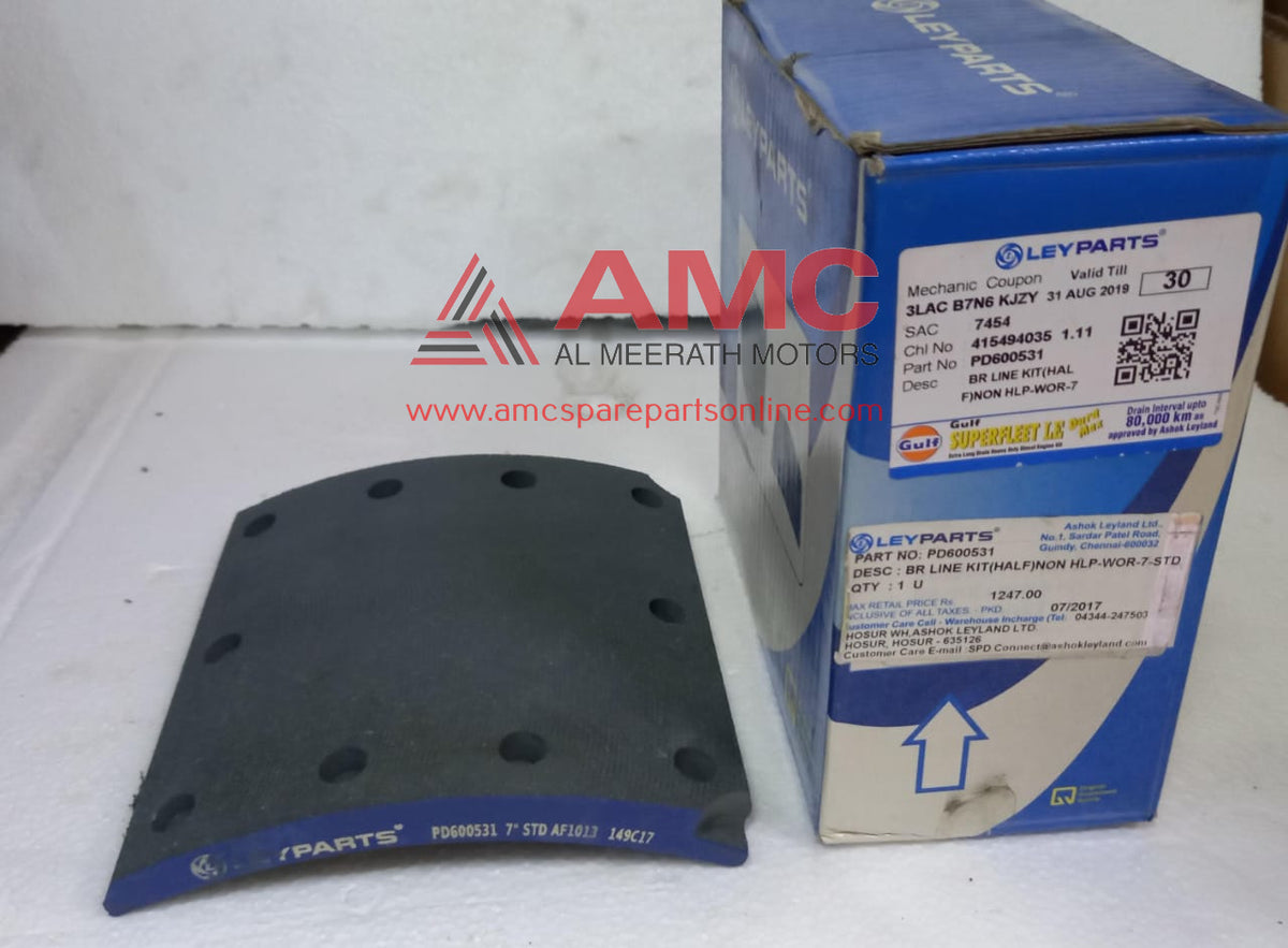 ASHOK LEYLAND:BRAKE LINING KIT :P3616851